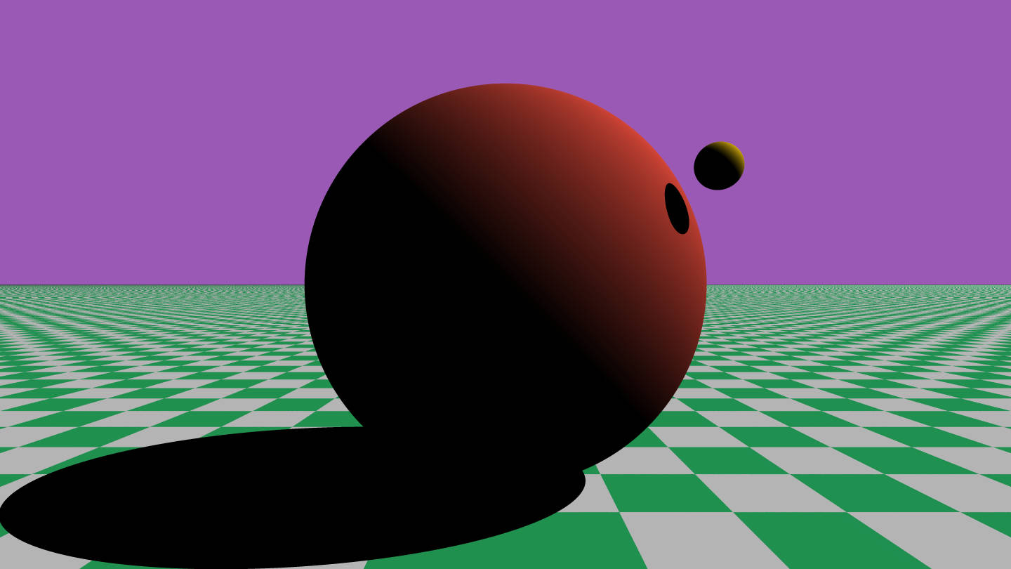 Illustration of basic ray tracing.