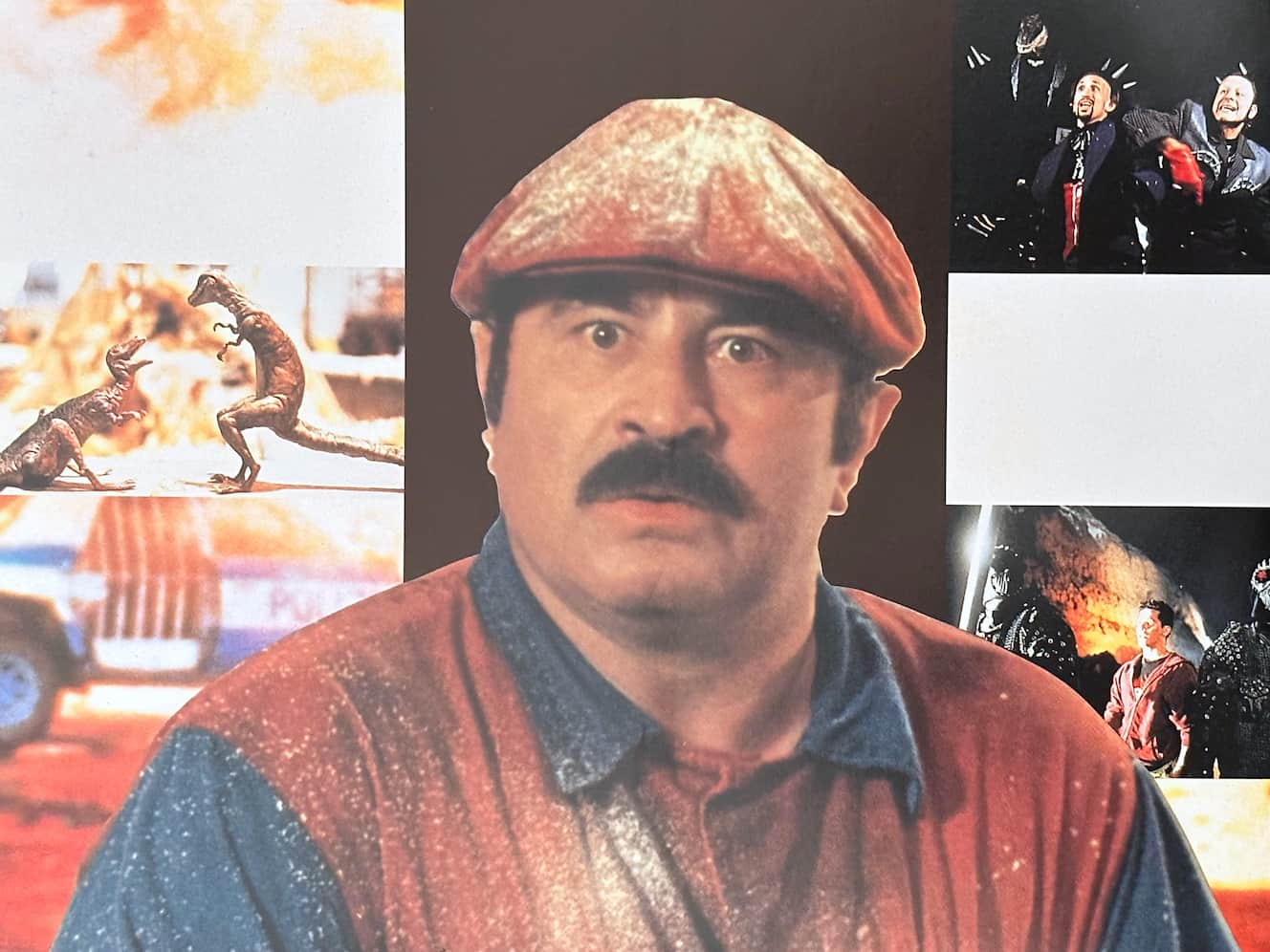 Bob Hoskins looking confused as Super Mario