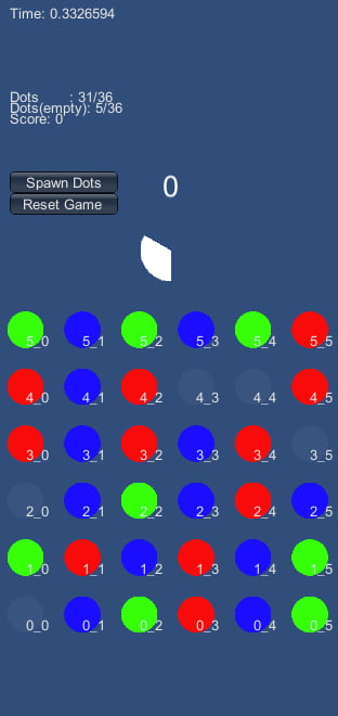 A screenshot of the final prototype